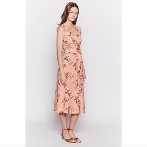 Joie Ethelda Floral Waist Tie Linen Dress